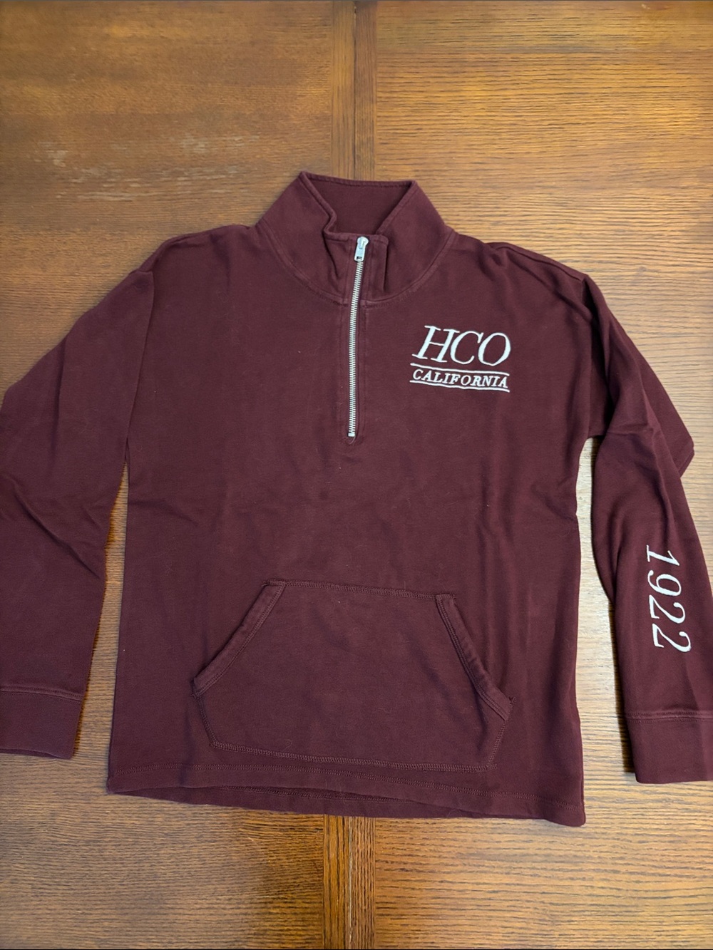 Hollister Women’s Half-Zip Pullover Sweater - Deep Maroon